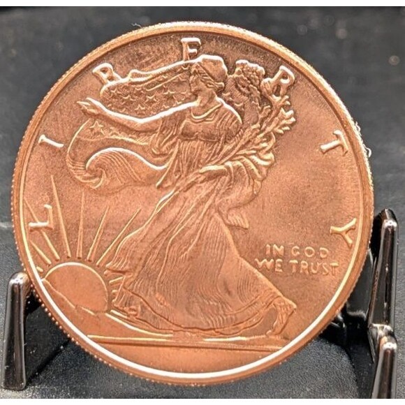 Other - Walking Liberty 1 oz .999 Copper Round • USA Bullion Style Collectible